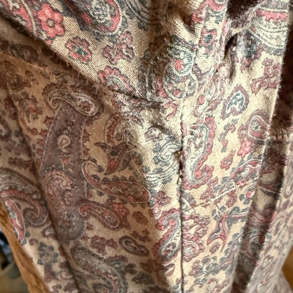 Vintage 60’s Brown Paisley Dress with pockets - Picture 10 of 12